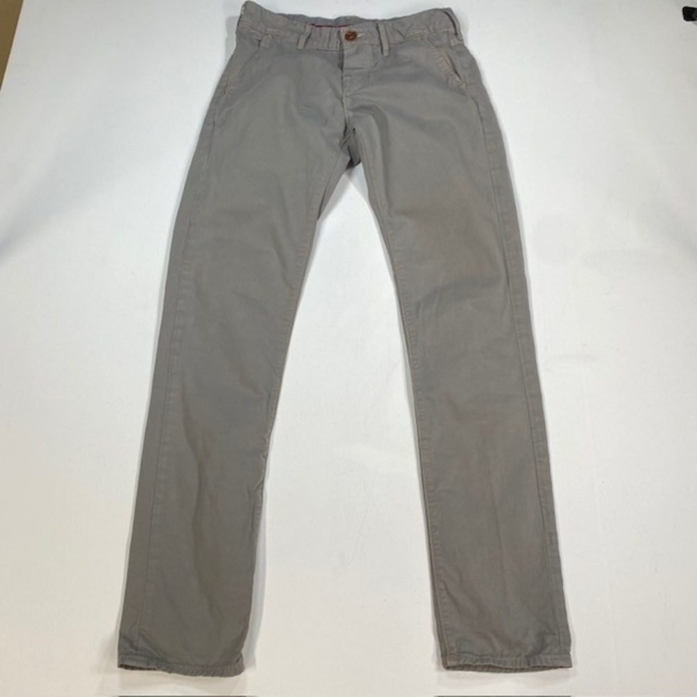 True Religion Rocco Tailored Overdye Twill Pants Gray Mens‎ Size 29 Cotton